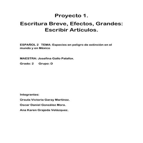 2do. d animales en peligro de extinción