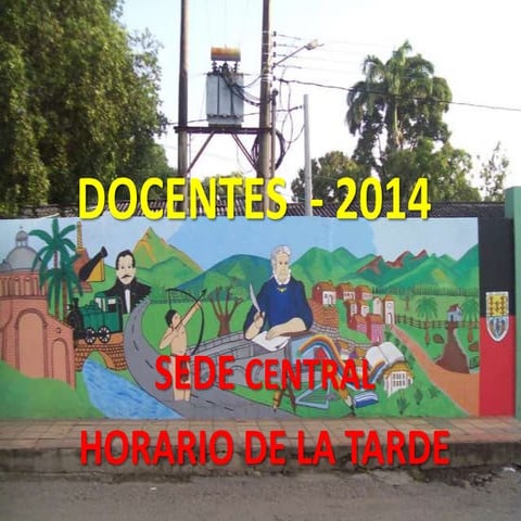DOCENTES COLIJA SEDE CENTRAL HORARIO TARDE