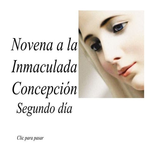 2do día novena a la inmaculada concepción