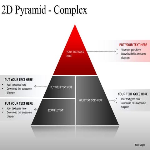 2d pyramid powerpoint presentation templates and slides | PPTX
