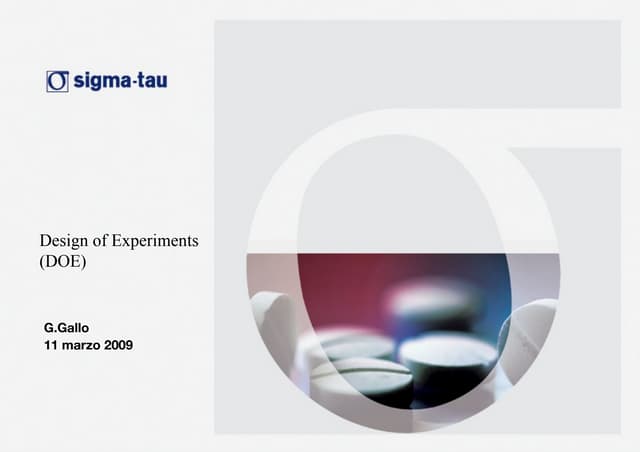 design of experiments