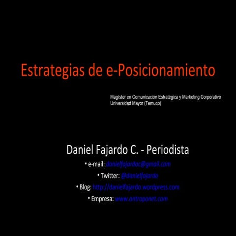 (2) E-posicionamiento