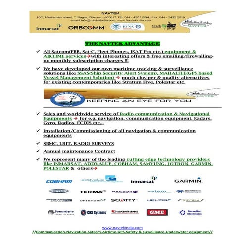 THE NAVTEK ADVANTAGE | PDF