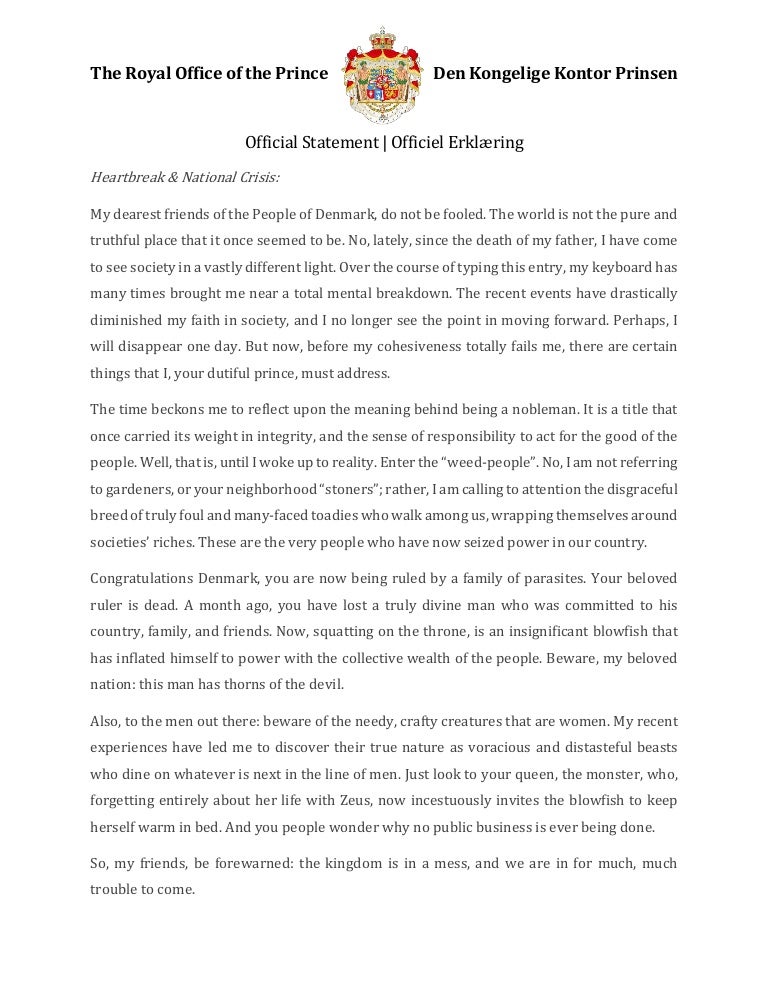 Latest Official Statement