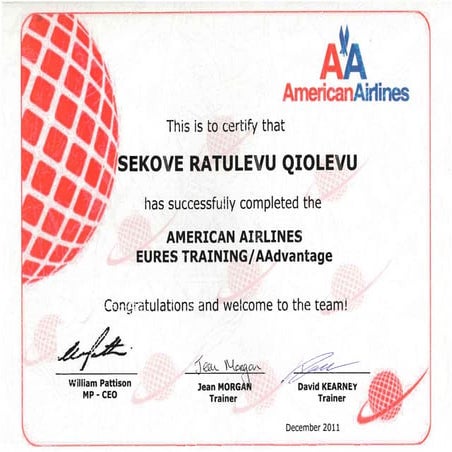 AA CR Certificate | PDF