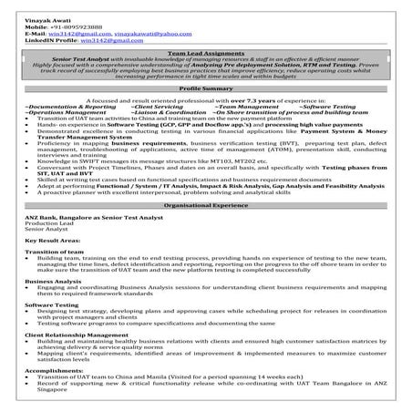 Vinayak_ANZ (7 years Exp)