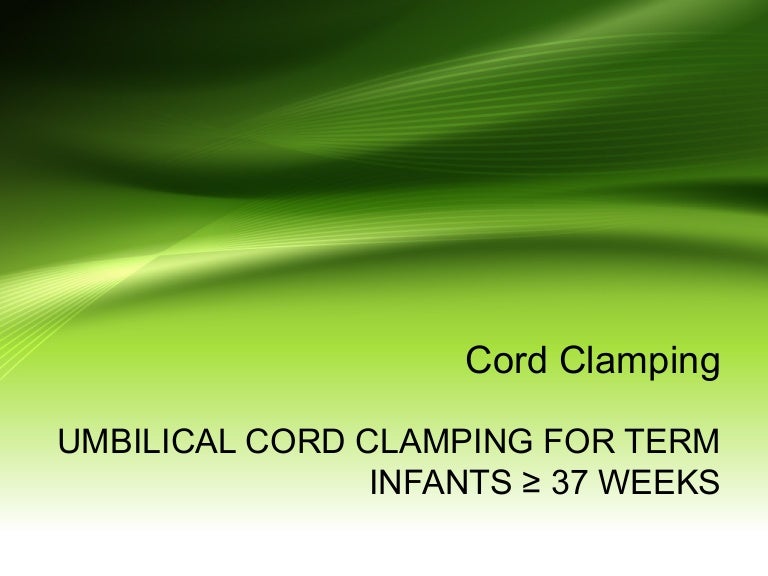 Cord Clamping 2