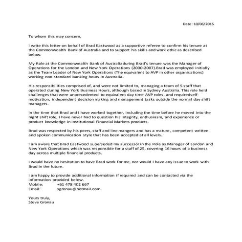 Experience Letter | PDF