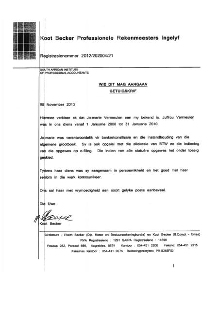 Getuigskrif | PDF
