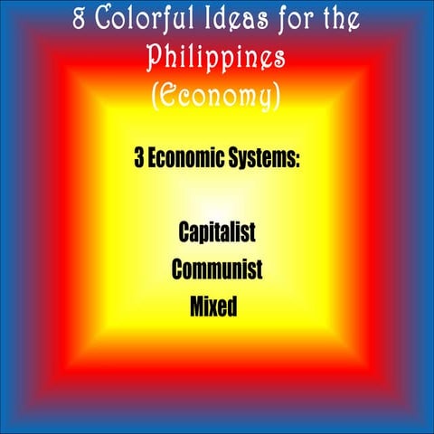 8 Colorful Ideas for My Country (Economy)
