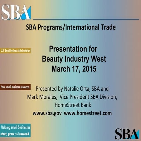 2015 03 17 SBA Beauty Industry West- revised