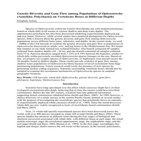 BIOL 478 Final Paper