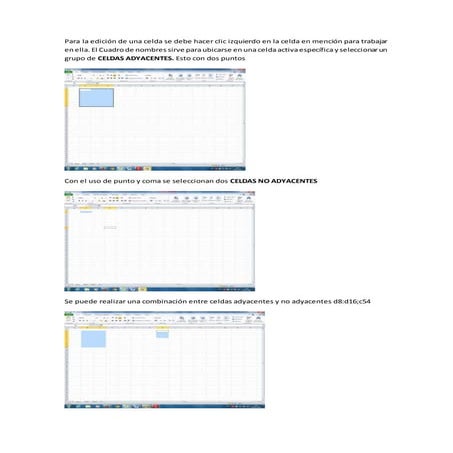 2 Edición de celdas