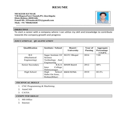 normal resume | DOCX