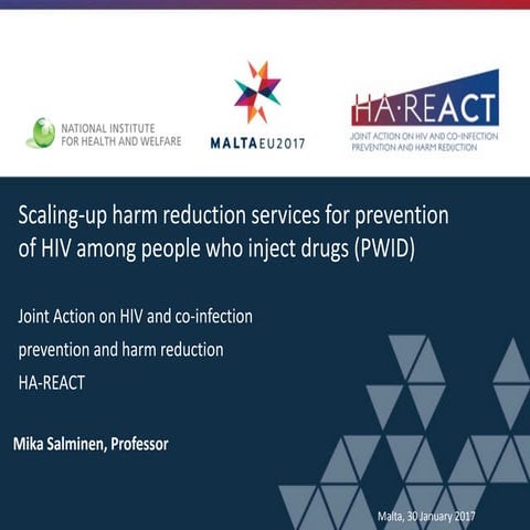 Scaling-up harm reduction services to prevention HIV among people who inject ...