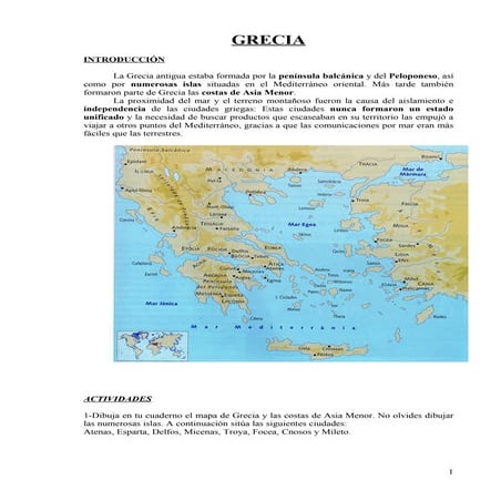 1º Eso. Grecia