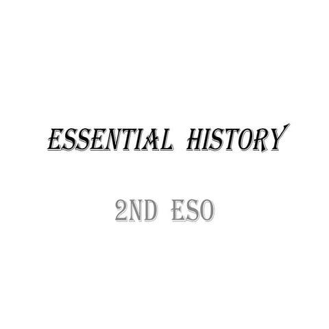 The early Middle Ages. Vocabulary for 2nd ESO