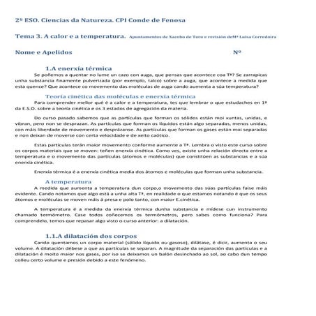 2ºeso. T3 A calor e a temperatura revisado por Luisa