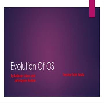 Batch operating system | PPTX