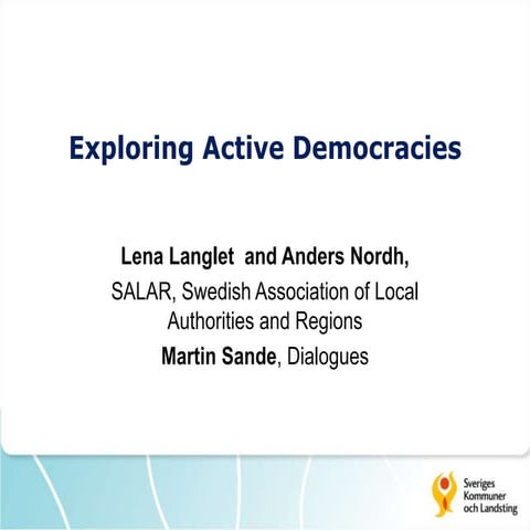 Evolution of Society - Active Democracies with Martin Sande and Lena Langlet