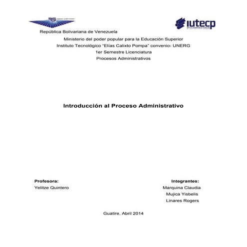 2 expo introduccion al proceso administrativo