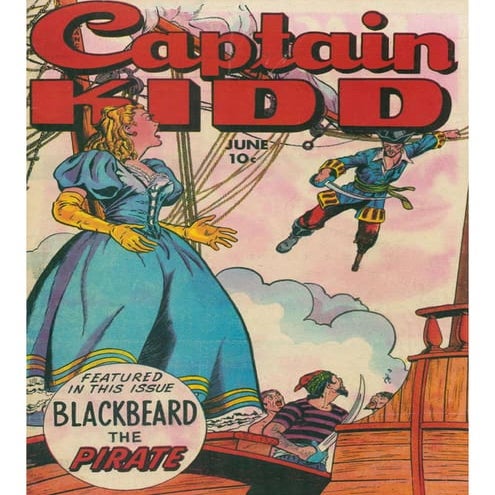 Captain Kidd With Blackbeard The Pirate
