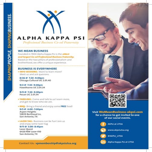 AKPsi Fall Rush 2011 Presentation | PPT