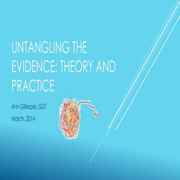 Untangling the evidence