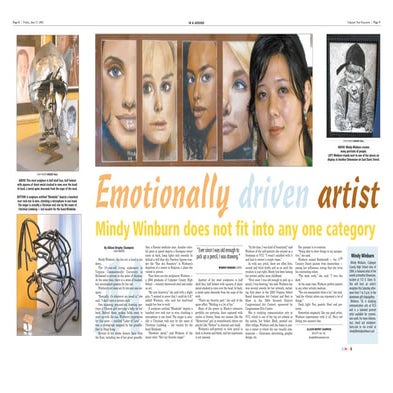 Center spread layout - artist Mindy Winburn