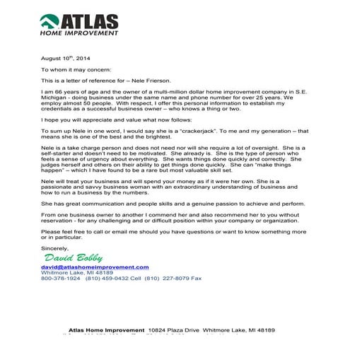 Letter of Recommendation (TFG) | PDF