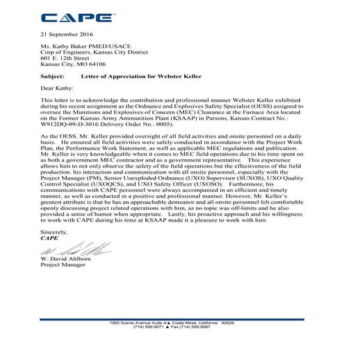 VA LETTER | PDF
