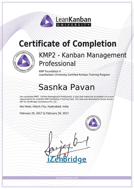 Sasnka Pavan Kiran Ravula-ScrumAlliance_CSD_Certificate | PDF
