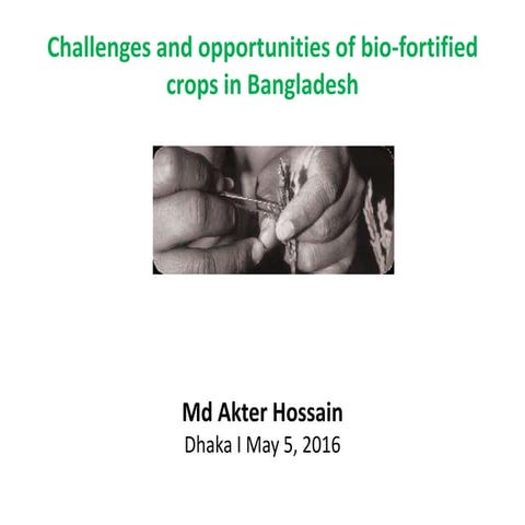 Biofortified Crops PPT IRRI