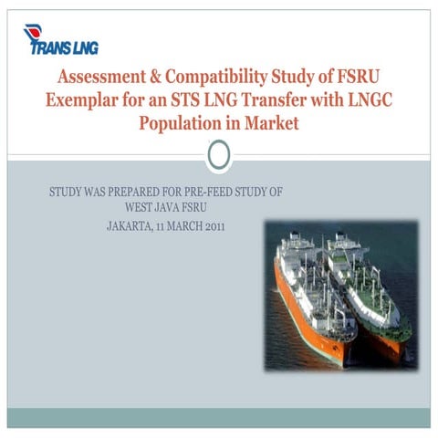 Compatibility Study of FSRU Exemplar for STS Transfer with LNGC | PPT ...