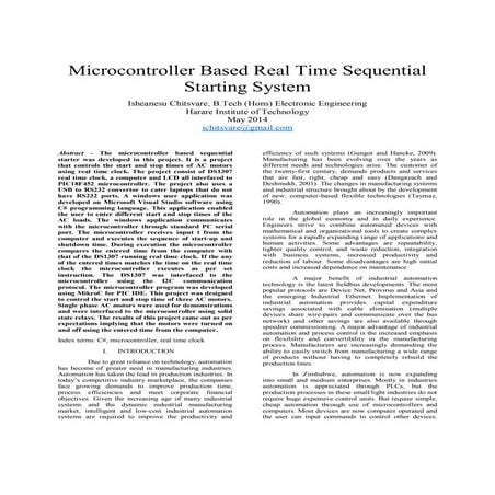 Cellular Based Automated Industrial Control and Monitoring System | PDF