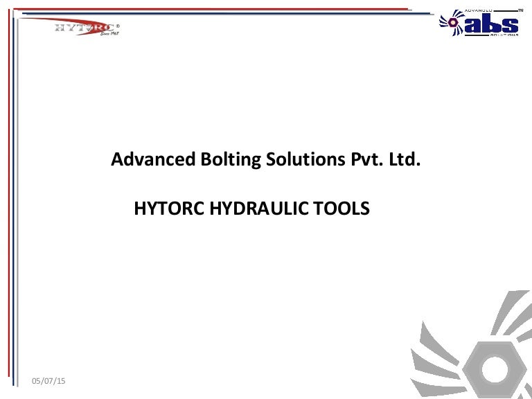 Hytorc Stealth 4 Torque Chart