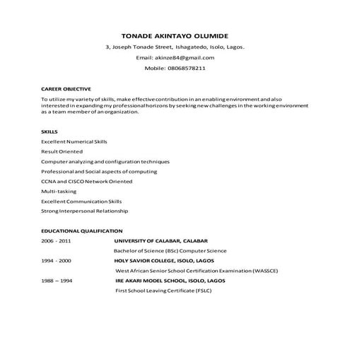 My Cv | DOCX