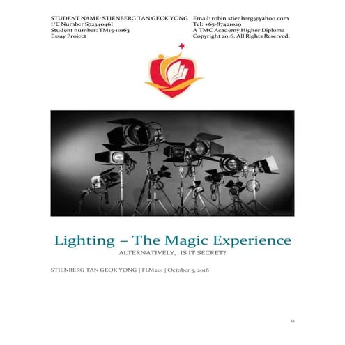 Assignment 2 - Lighting is the Magic