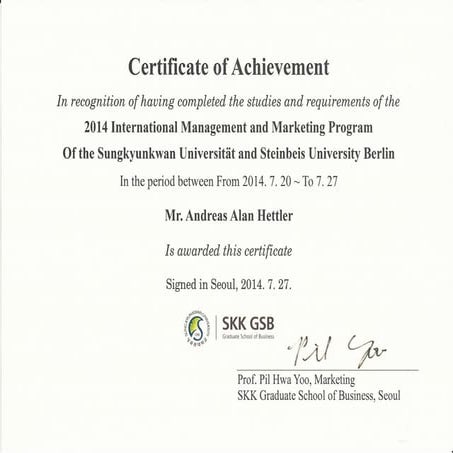 Korea Certificate Pdf