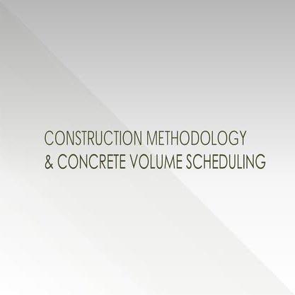 Non Software Scheduling (Weekly Planned Concrete Pour Vs Actual Poured)