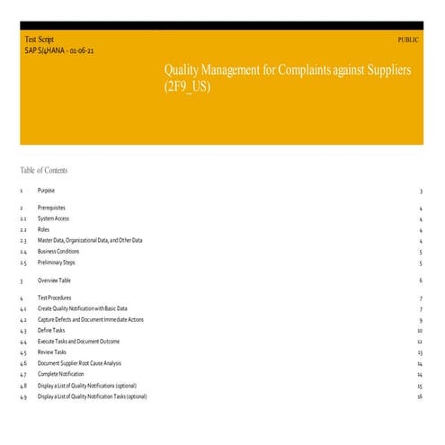 SAP QUALITY MANAGEMENT MODULE - TOPIC: QUALITY NOTIFICATION | PPTX