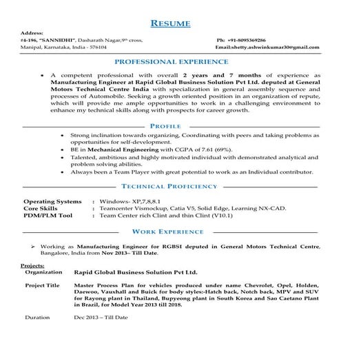 Ashwin Kumar CV