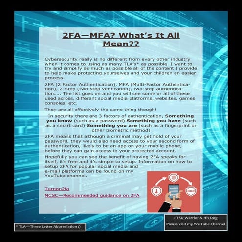 2FA - MFA? What's it all mean??