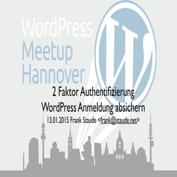 2 Faktor Authentifizierung - WordPress Login absichern