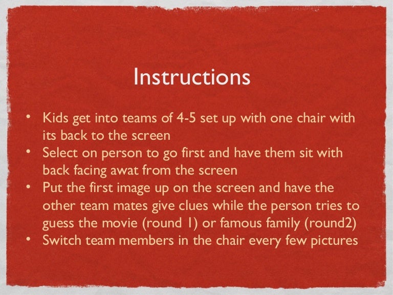 Famous pairs and families game Famous pairs and families game