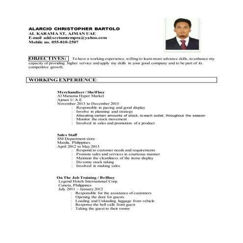 chriz resume | DOCX