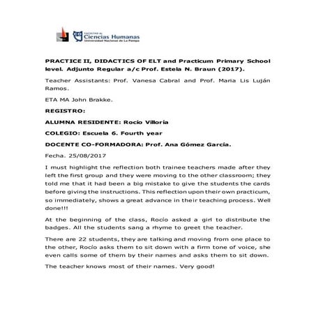 2º Observation Report