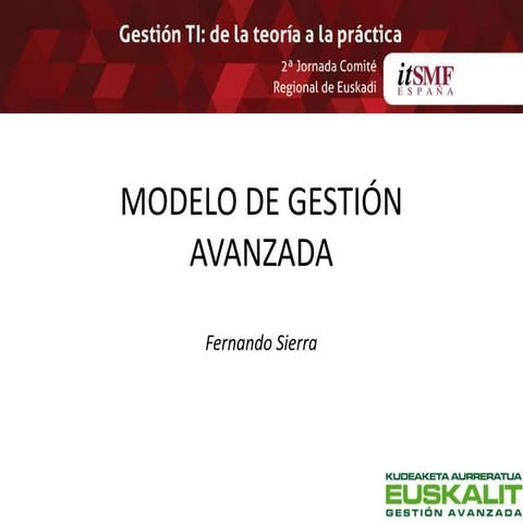 Nuevo modelo de gestión avanzada