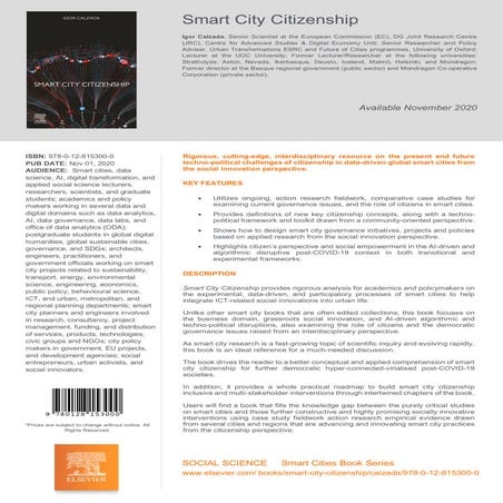 'Smart City Citizenship' (Nov. 2020)