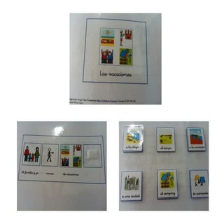 2 fotografías las vacaciones